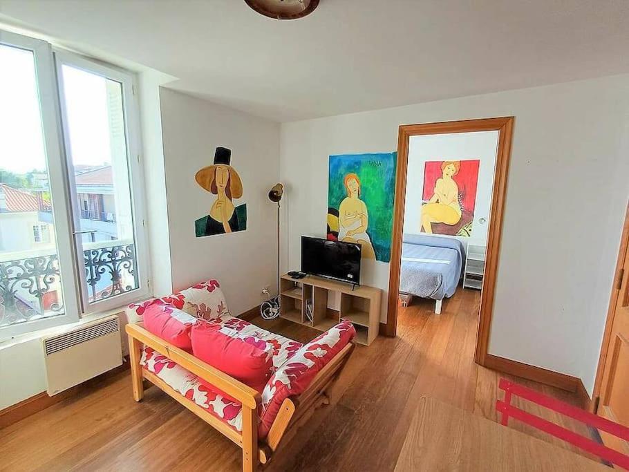 Bonito Estudio Reformado 1 Dormitorio 3 Personas Hendaye Bagian luar foto